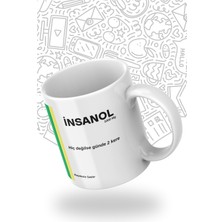 Espirili "insanol" Kahve Kupası - Reçetesiz Mutluluk Dozu!- Insanol 1000 Mg Mizahi Tasarım Kupa