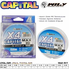 Wily Capital 4 Kat Ip Misina 150 mt Multi Color