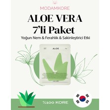 Modamkore 7'li Paket Aloe Vera Kore Yüz Maskesi – Yoğun Nem - Ferahlık