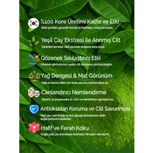 Modamkore 7'li Paket Yeşil Çay Kore Yüz Maskesi Yağ Dengeleyici & Arındırıcı