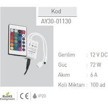 Ack Rgb Avize Kumandası AY30-01130