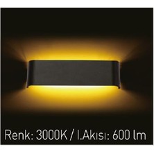 Ack 12W 600LM 3000K 90X310MM Avva LED Duvar Armatürü AH07-03300-03301
