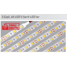 Ack 3 Çipli, 60 Led'li Şerit LED 6500K AS01-00303