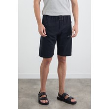 Beli Lastikli Cebi Fermuarlı Şort