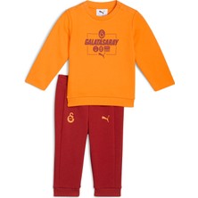 Puma Galatasaray Ftblculture Bebek Eşofman Takımı Kapüşonlu Model 2 - 4 Ay Arası Çocuklar İçin