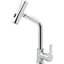 Rio 3 Fonksiyonlu Spiralli Uzayan Hortum Evye Mutfak Bataryası