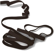 Kahverengi 6 mm 5 mt Dayanıklı Sert Yassı Elastik Şerit Lastik