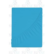 Mavi Bebek Lastikli Çarşaf %100 Pamuklu Penye Park Yatak | 60X120 | 70X110 | 70X120 | 70X130 | 70X140