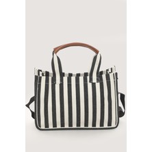 Sailor Çizgili Tote Çanta