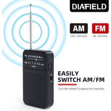H-263 Taşınabilir Am/fm Radyo Küçük Boy Cep Radyosu Pilli Radyo