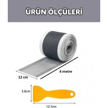 4 Metre 12 cm Banyo Duş Gider Süzgeci Gider Koruyucu Sineklik Tamir Aparatı Kesilir Koruyucu File