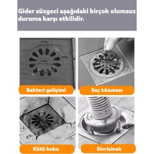 4 Metre 12 cm Banyo Duş Gider Süzgeci Gider Koruyucu Sineklik Tamir Aparatı Kesilir Koruyucu File