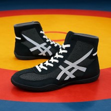 More Sports Unisex Güreş Ayakkabısı Siyah Knitting Cepsiz Tasarım 38 Beden