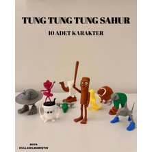 Tung Tung Tung Sahur Brainrot Figürleri 10LU Set