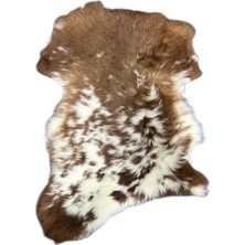 Naturel Boyasız Doğal Renkli Uzun Tüylü Kuzu Postu
