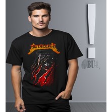 Butişört 'metallica -Red Scar‘  Baskılı 'regular-Fit' Unisex Tişört