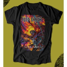 Butişört 'ıced Earth - Dark Saga‘  Baskılı 'regular-Fit' Unisex Tişört