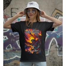 Butişört 'ıced Earth - Dark Saga‘  Baskılı 'regular-Fit' Unisex Tişört