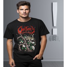 Butişört 'obituary - Cause Of Death‘  Baskılı 'regular-Fit' Unisex Tişört