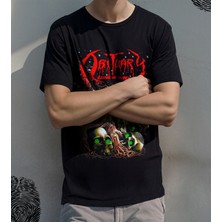 Butişört 'obituary - Cause Of Death‘  Baskılı 'regular-Fit' Unisex Tişört