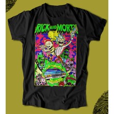 Butişört 'rick And Morty'  Baskılı 'regular-Fit' Unisex Tişört