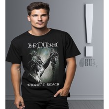 Butişört 'be'lakor - Stones's Reach'  Baskılı 'regular-Fit' Unisex Tişört