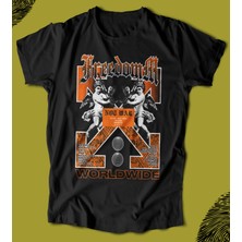 Butişört 'freedom - Not War‘  Baskılı 'regular-Fit' Unisex Tişört