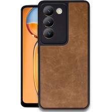 Newface Vivo V30 Lite 4g Kılıf Aras Deri Kapak - Taba 11