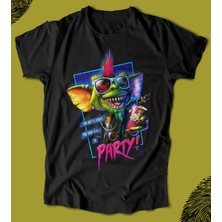 Butişört 'gremlins - Party'  Baskılı 'regular-Fit' Unisex Tişört
