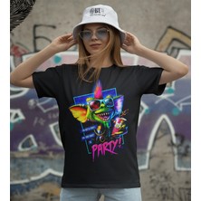 Butişört 'gremlins - Party'  Baskılı 'regular-Fit' Unisex Tişört