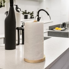 Ahşap Peçetelik & Kağıt Havluluk – Doğal Ahşap Napkin Holder ve Paper Towel Dispenser Mutfak Dekoru