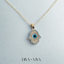 Diva Viva - Amara Eye Kadın Çelik Kolye
