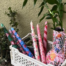 Garden Bloom Serisi 6’lı Mum Takımı - 25 cm Şamdan Mum