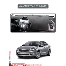 Kia Cerato 2013-2019TORPİDO Koruma Halısı Gri Kenar