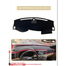 Kia Sportage 2018-2021TORPİDO Koruma Halısı Bej Kenar