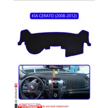 Kia Cerato 2008-2012TORPİDO Koruma Halısı Mavi Kenar