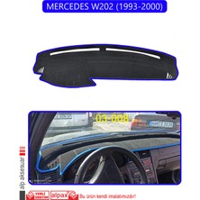 Mercedes W202 1993-2000TORPİDO Koruma Halısı Mavi Kenar