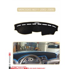 Mercedes W211 2002-2009TORPİDO Koruma Halısı Bej Kenar