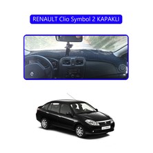 Renault Clio Symbol 2 Kapaklıtorpido Koruma Halısı Mavi Kenar