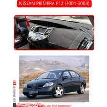 Nissan Primera P12 2001-2004TORPİDO Koruma Halısı Kırmızı Kenar