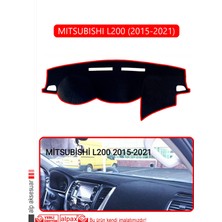 Mıtsubıshı L200 2015-2021TORPİDO Koruma Halısı Kırmızı Kenar