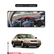 Mazda 323 Kapaklıtorpido Koruma Halısı Kırmızı Kenar
