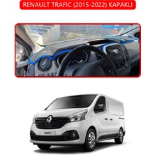 Renault Trafıc (2015-2022) Kapaklıtorpido Koruma Halısı Kırmızı Kenar