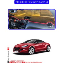 Peugeot Rcz 2010 - 2015TORPİDO Koruma Halısı Mavi Kenar