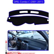 Opel Combo C (2001-2011)TORPİDO Koruma Halısı Mavi Kenar