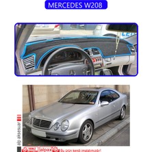 Mercedes W208 Torpido Koruma Halısı Mavi Kenar
