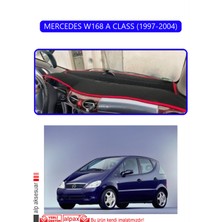 Mercedes W168 A Class 1997-2004TORPİDO Koruma Halısı Mavi Kenar