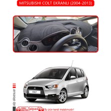 Mıtsubıshı Colt Ekranlı 2004-2013TORPİDO Koruma Halısı Kırmızı Kenar