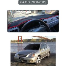 Kia Rio 2000-2005TORPİDO Koruma Halısı Gri Kenar