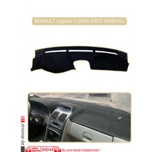 Renault Laguna 1 (2000-2007) Aırbaglıtorpido Koruma Halısı Bej Kenar